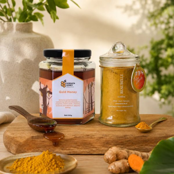 family wellness duo | gold premium honey & wholistic plus